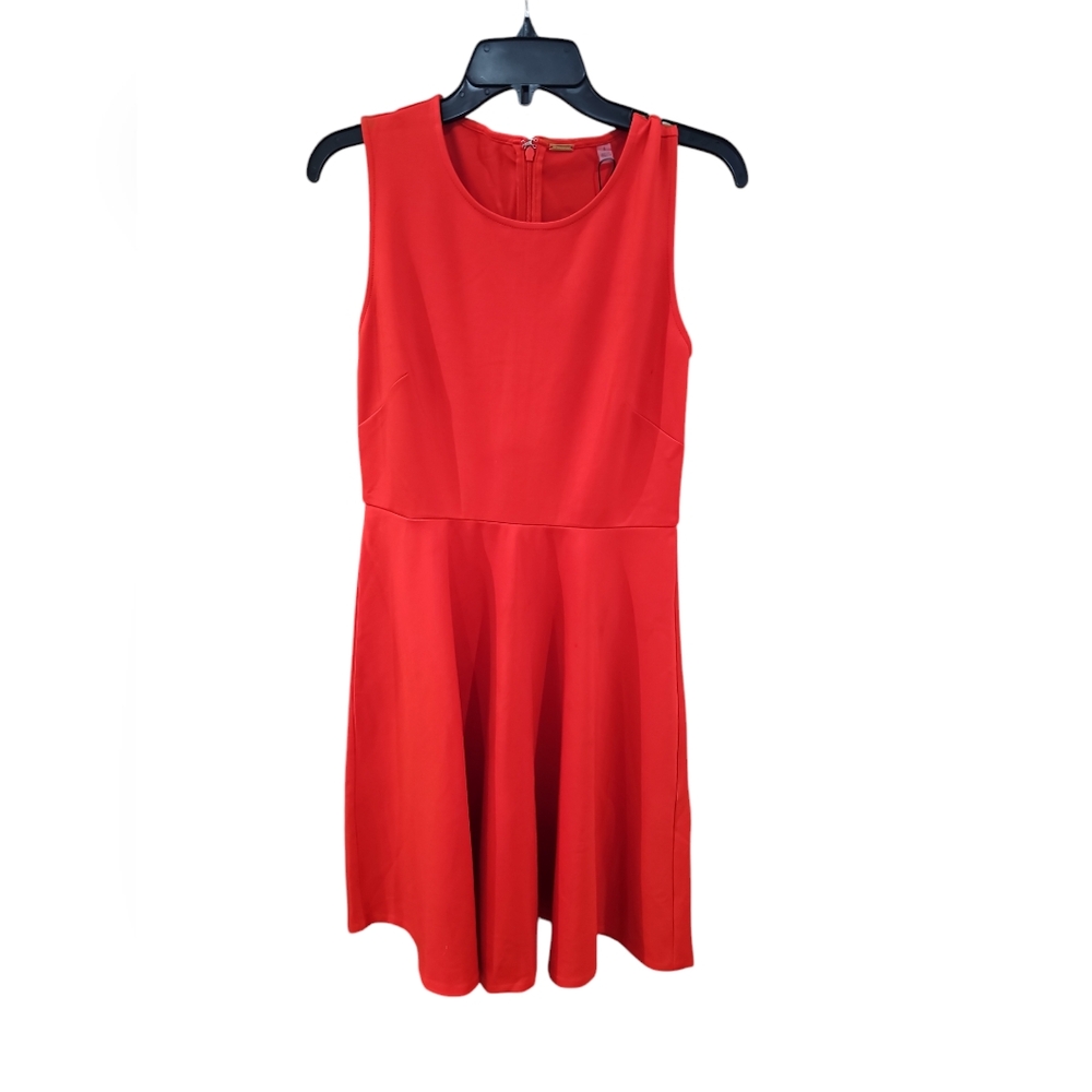 T Tahari TD901033 - Sleeveless A-Line Short Red dress NWT. Size 6 - Picture 3 of 10